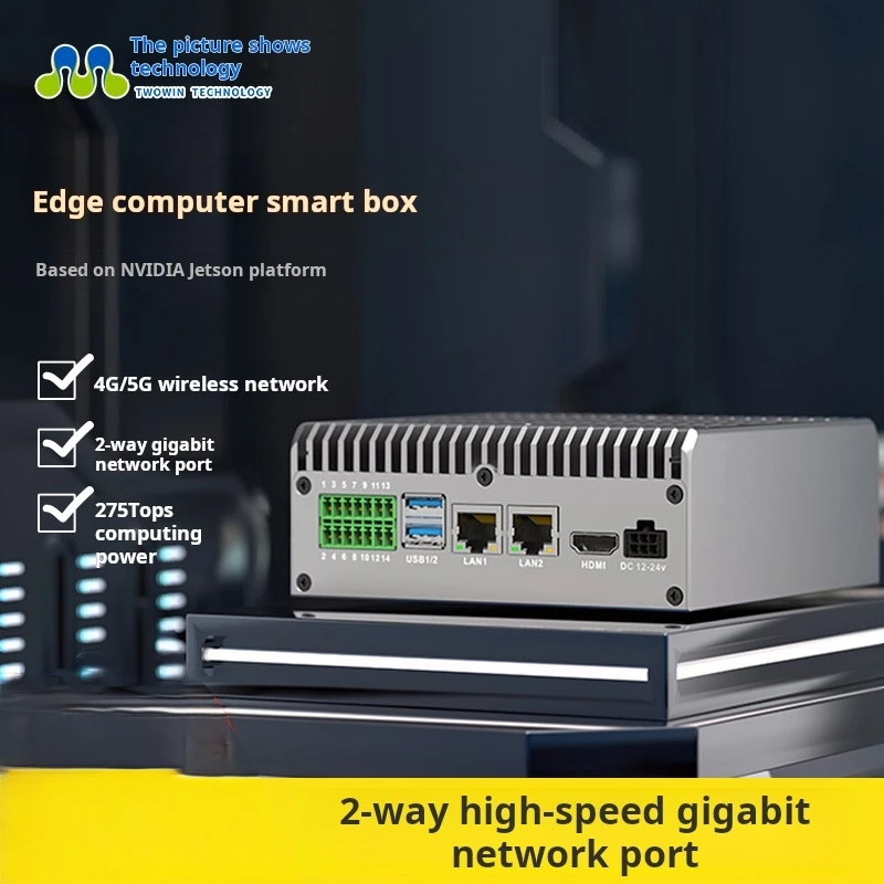 NVIDIA Jetson Orin Nano Xavier NX AI Edge Box 8GB/16GB RAM, Industrial-Grade