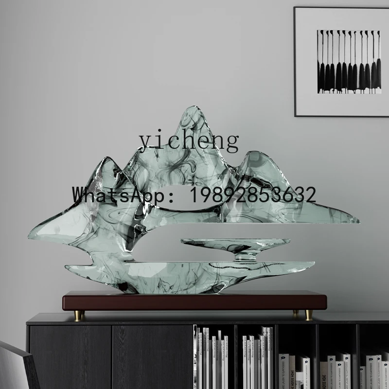 

X6 rockery ornament light luxury living room wine cabinet tea room Bogu frame soft handicraft office