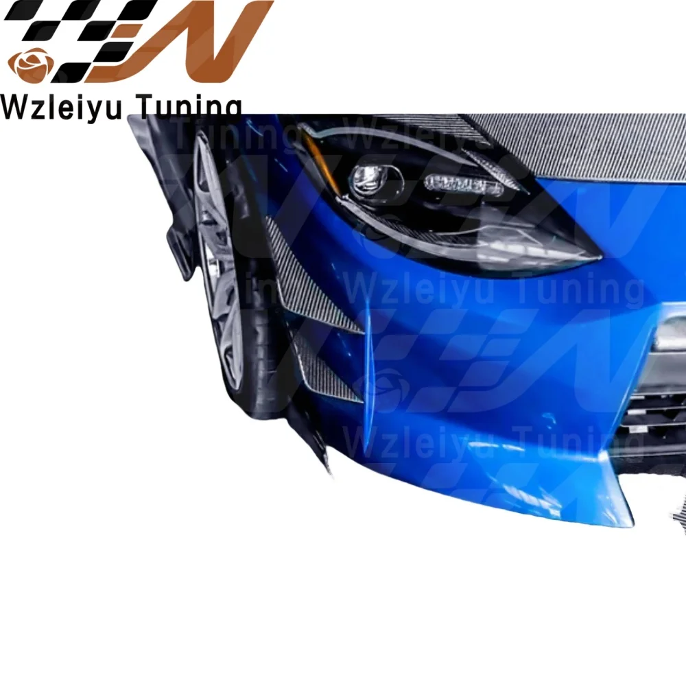 New Style Carbon Fiber Front Bumper Canards Fit For Nissan 400Z RZ34 FZ 2023 High Quality Fitment