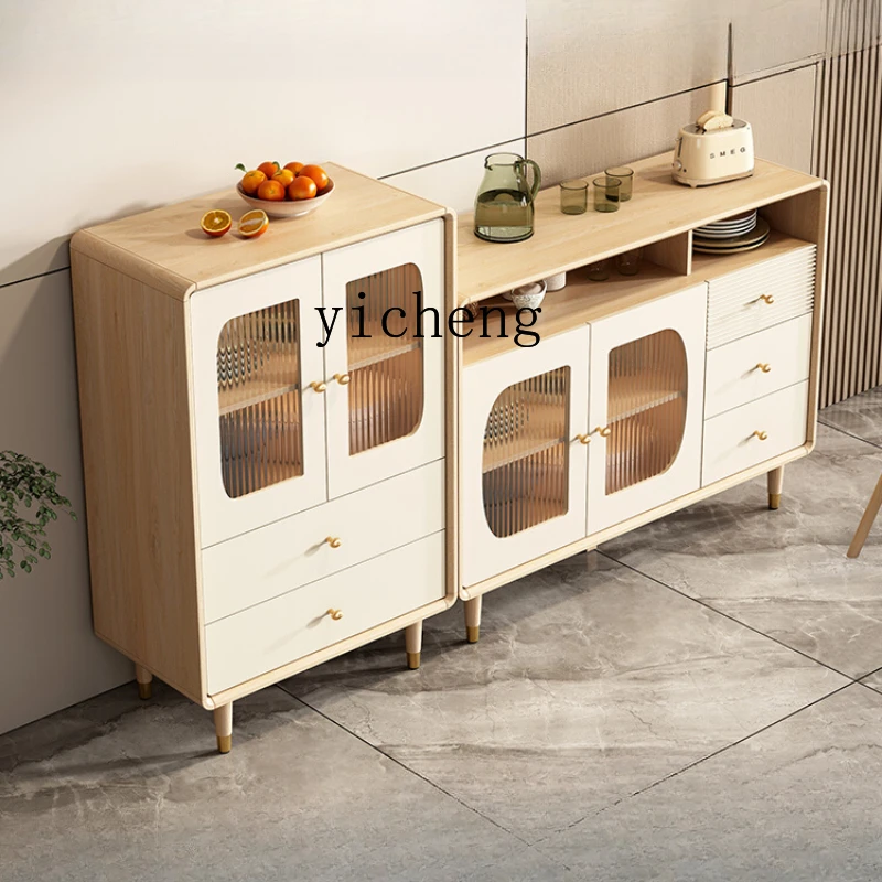 

ZF Kitchen Sideboard Storage Wall Integrated Modern Simple and Light Luxury Home Storage Storage Cabinet