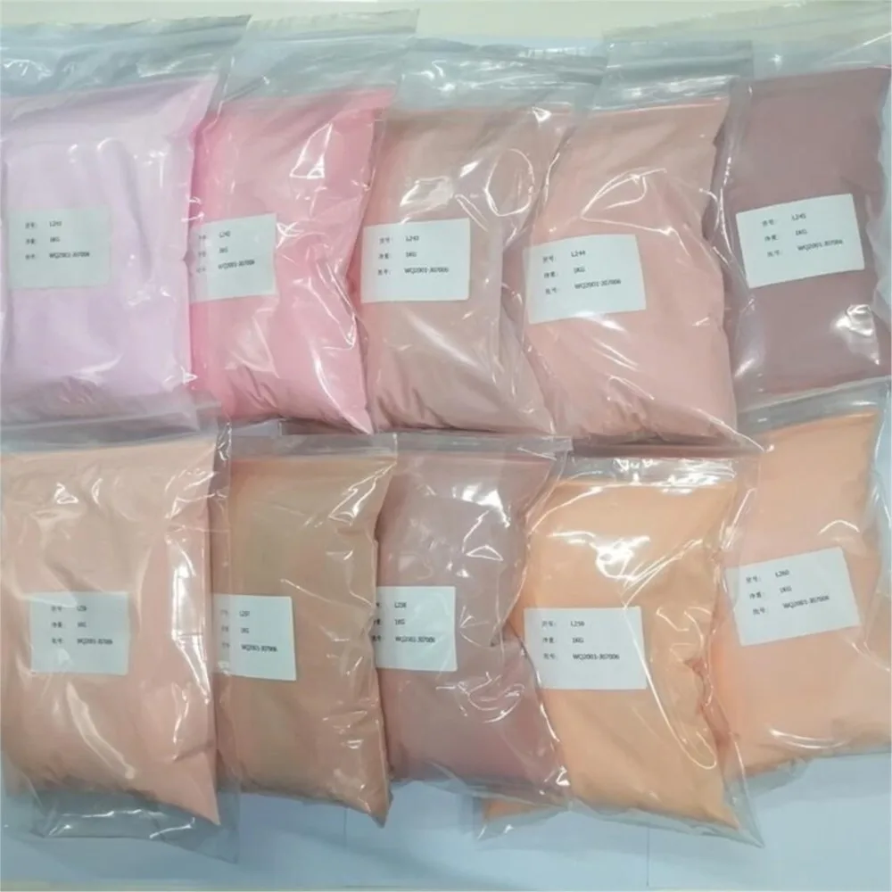 100 g/saco pó acrílico sólido branco claro rosa 3 cores acrílico nude prego mergulho em pó para extensão/mergulho/gravura pós de unhas