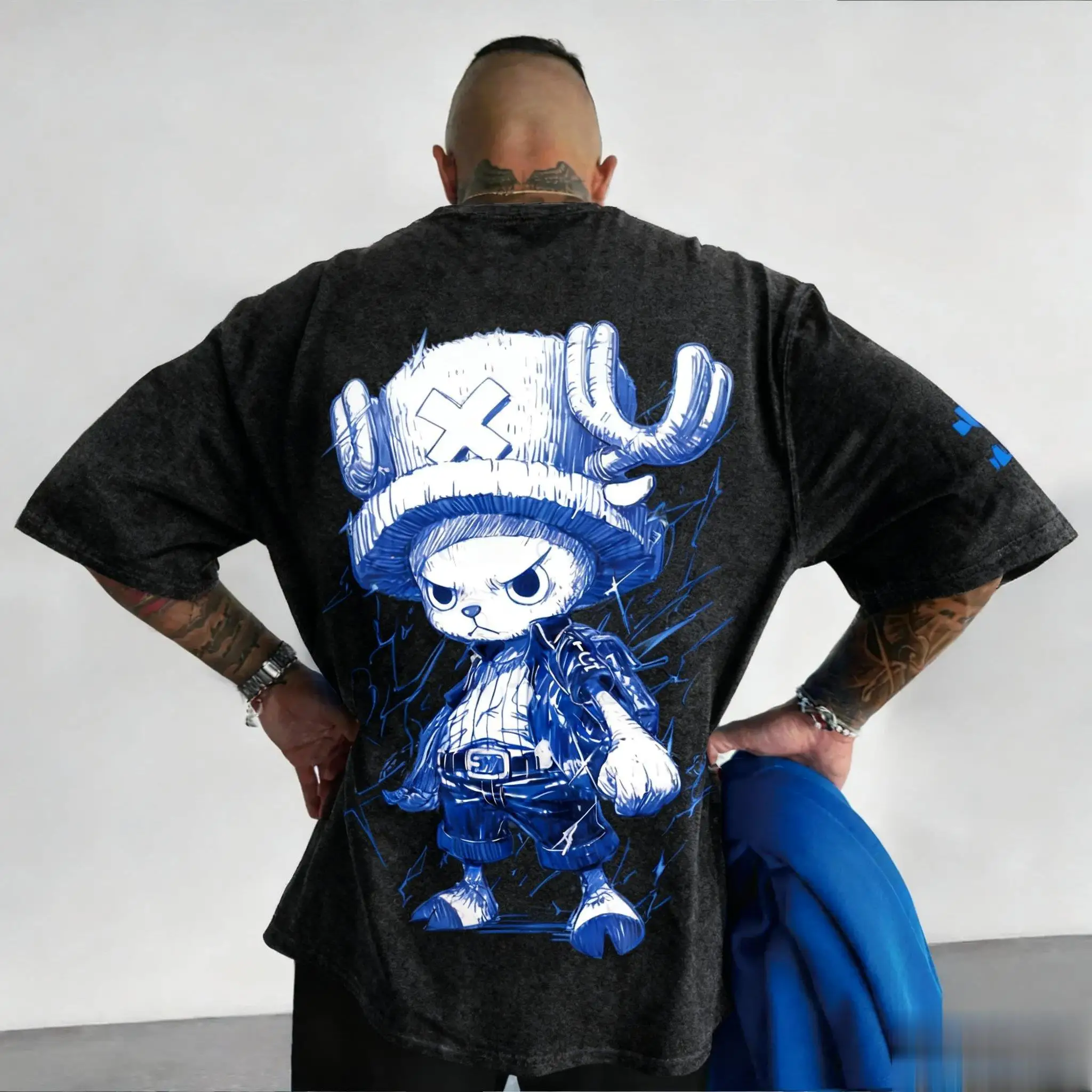 ONE PICE Anime Sommer T-Shirt 2026 Herren und Damen New Tony Tony Chopper Bedrucktes Street Hip Hop Loose Casual Eltern-Kind-Top