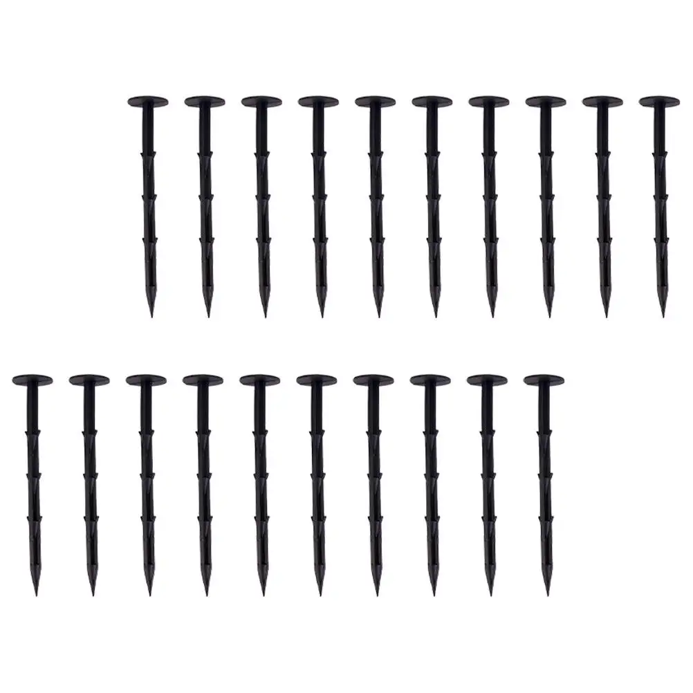 60pcs Heavy-Duty Gardening Stakes – PP Plastic Ground Pegs for Tarp, Fabric, Plants, Hard or Soft Soil