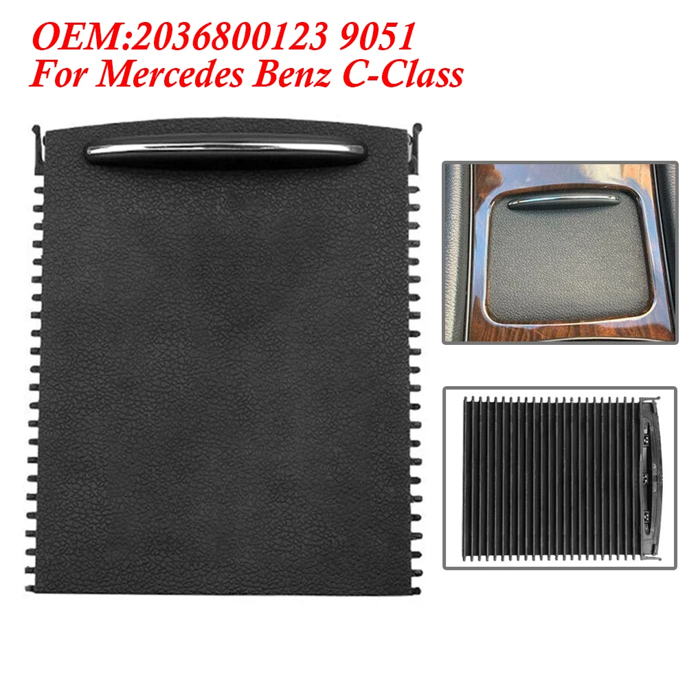For Mercedes Benz C-Class W203 New Car Center Console Sliding Shutters Cup Holder Roller Blind Cover Car-Styling 2036800123 9051