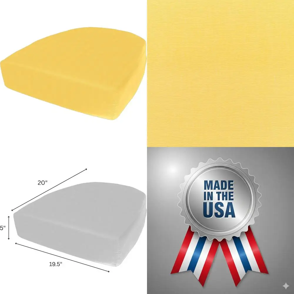 

Rounded Back Seat Cushion 19.5x20x5 - Durable Indoor/Outdoor Fade Resistant Deep Seat Cushion for Comfortable Seating