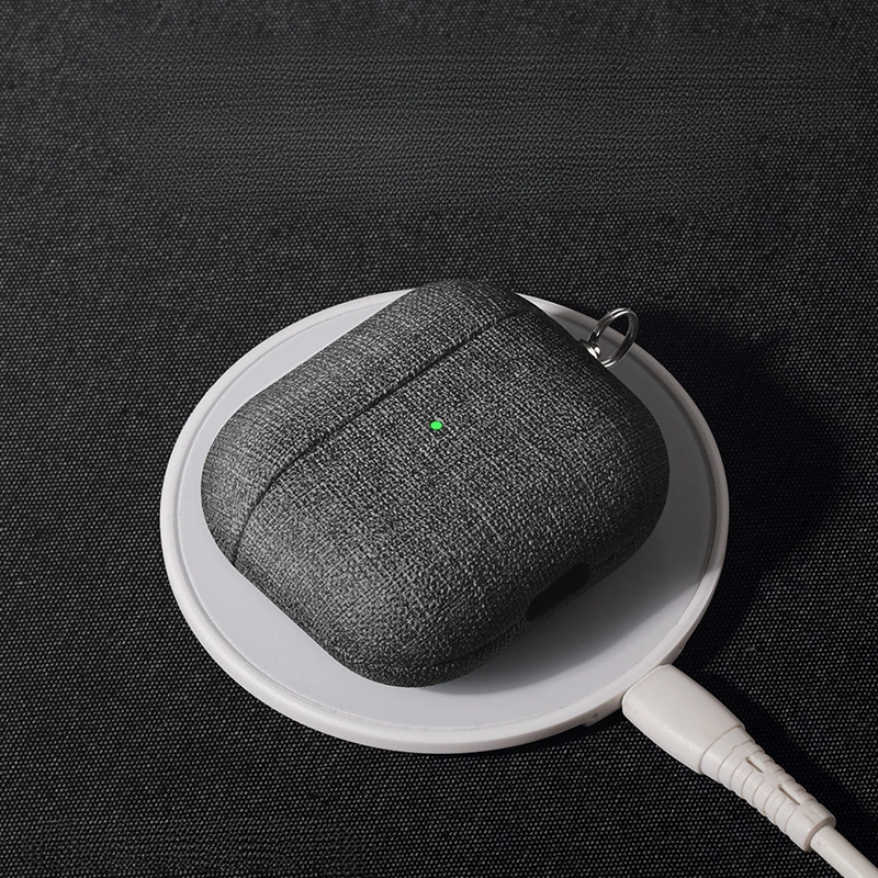 cloth grain Case For AirpPods Pro 2 Case for Airpods 4 3 AirPods 1/2 cover  Bluetooth Earphone Accessories Protect Machine ﻿ view 3
