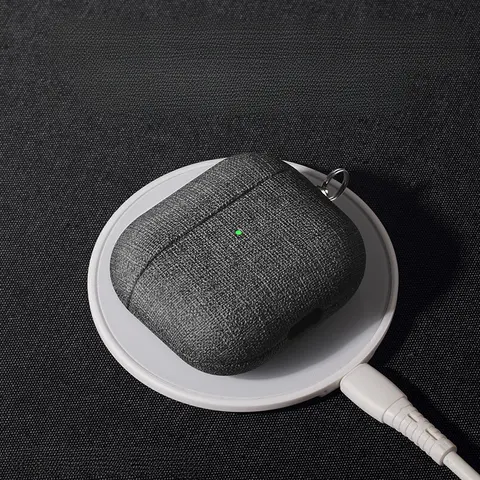 Airpods Pro 2 के लिए क्लॉथ ग्रेन केस, Airpods 4 3 के लिए केस, AirPods Pro कवर, ब्लूटूथ ईयरफोन एक्सेसरीज, मशीन की सुरक्षा करें 10 best sales सुरक्षा एयरपॉड्स 3 - №8