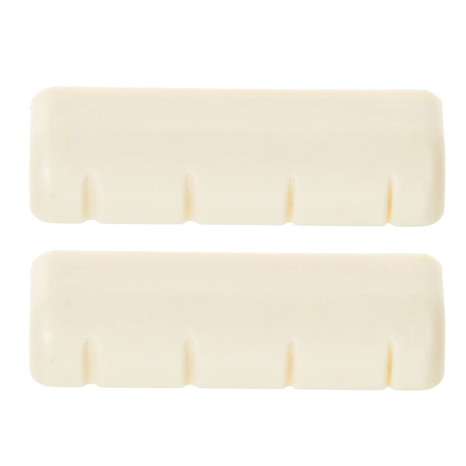 2Pcs Premium ABS Banjo String Nuts for Tone Enhancement Sustain Improvement Noise Reduction Banjo Nut Replacement Bridge Saddles