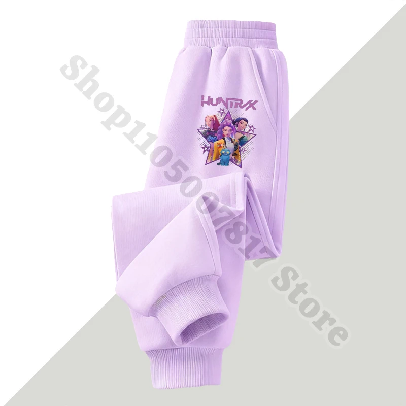 KPop شيطان الصيادين الاطفال الكرتون لطيف السراويل الأطفال أنيمي بناطيل كاجوال فتاة ملابس عصرية بنطلون عيد الميلاد هدايا عيد الميلاد 2026 #2