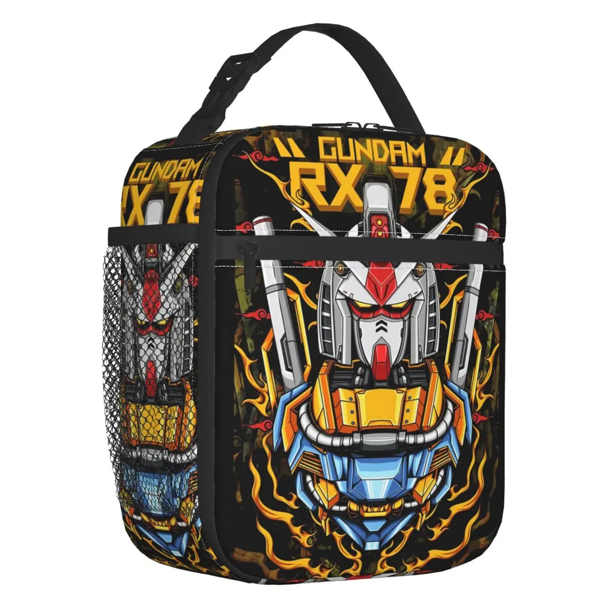 Custom Gundams RX-78 Anime Game Lunch Bag Women Warm Cooler Insulated Lunch Box for School