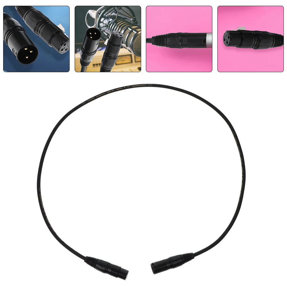 

2pcs Xlr Microphone Cable 2M Copper Wire Conductor Male To Female For Studio Stage Sound System Mixing Board Speaker Harmonizer