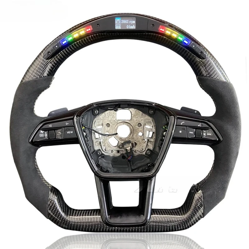 new LED Steering Wheel For Audi SQ5-SQ8  A5 A6 A7 RS5 RS6 RS7 Q3 Q4 Q5 Q6 Q7 Q8 Customized RPM Racing Wheel