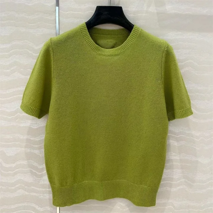 

Early Spring High Waist Loose Knitted Pullover Wool Camere Blend Top Women's Korean Sle Commute Faion Slimming Effect