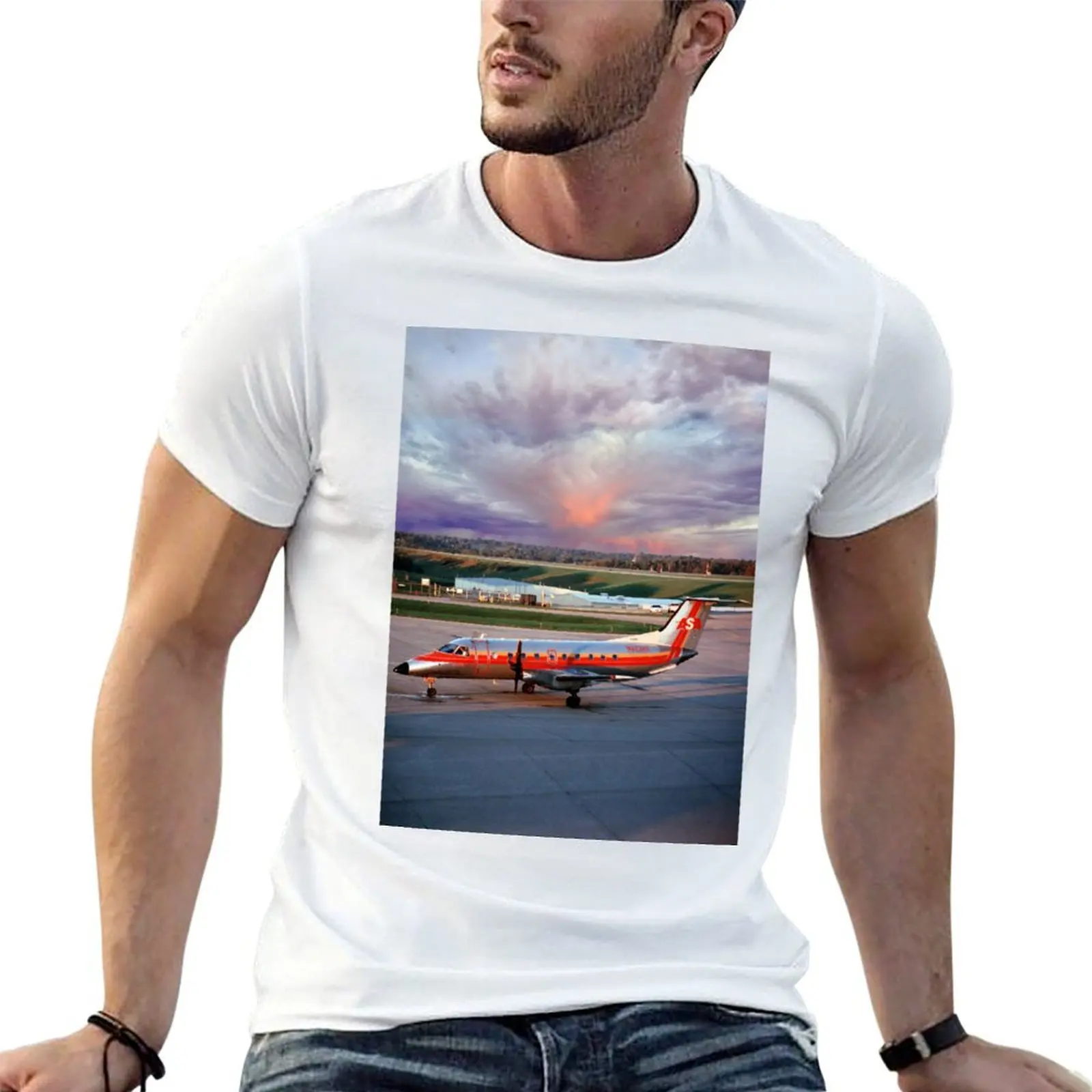 Embraer EMB-120RT Atlantic Southeast Airlines T-Shirt luxury designer new edition T-shirt men