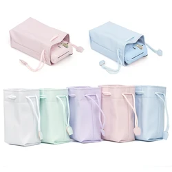 New Universal Instant Camera PU Waterproof Drawstring Bag Outdoor Portable Storage Case for Instax Mini 12/11/9/8/90/EVO/Liplay