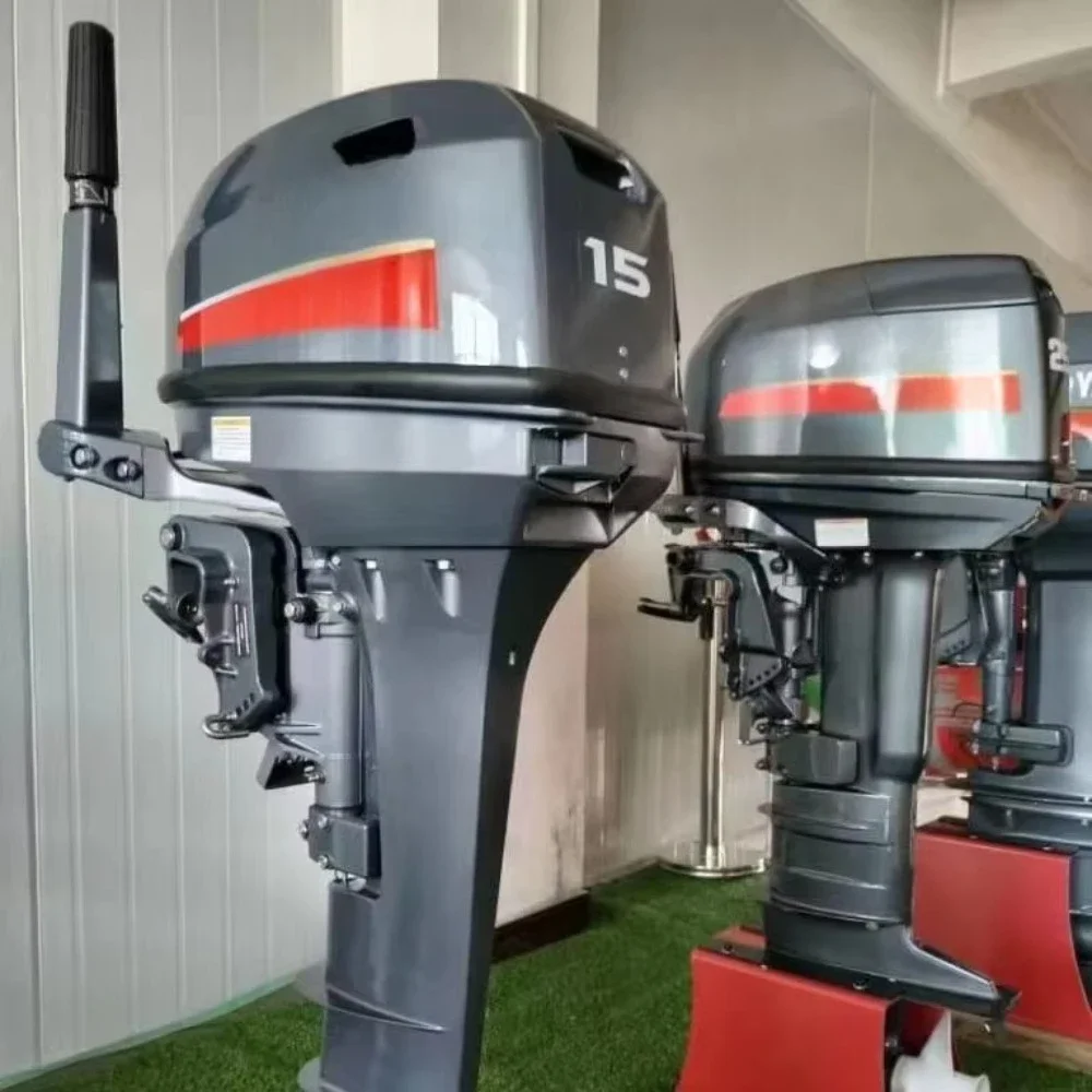 2 Stroke 15HP Electric Outboard Motor Boat Engine Outboards Engine Boat Engine With Long and Short Shaft