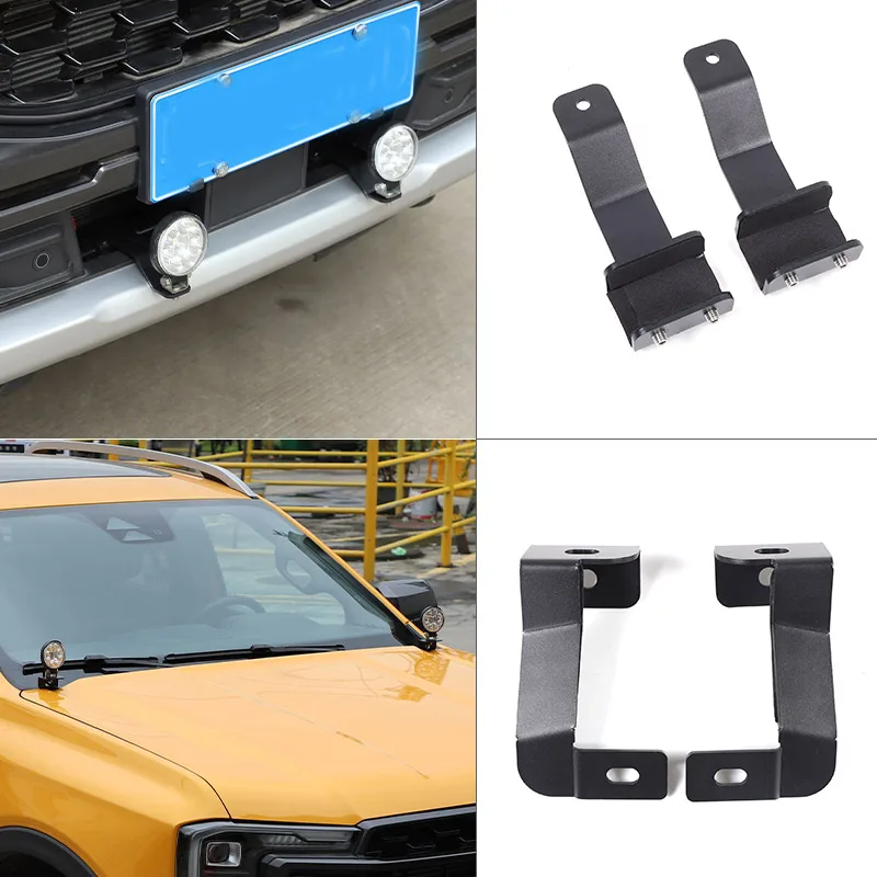 For Ford Ranger 2023 2024 Carbon Steel Car Led Light Bar Steel Bracket Light Holder Light Mounting Bracket Accessories