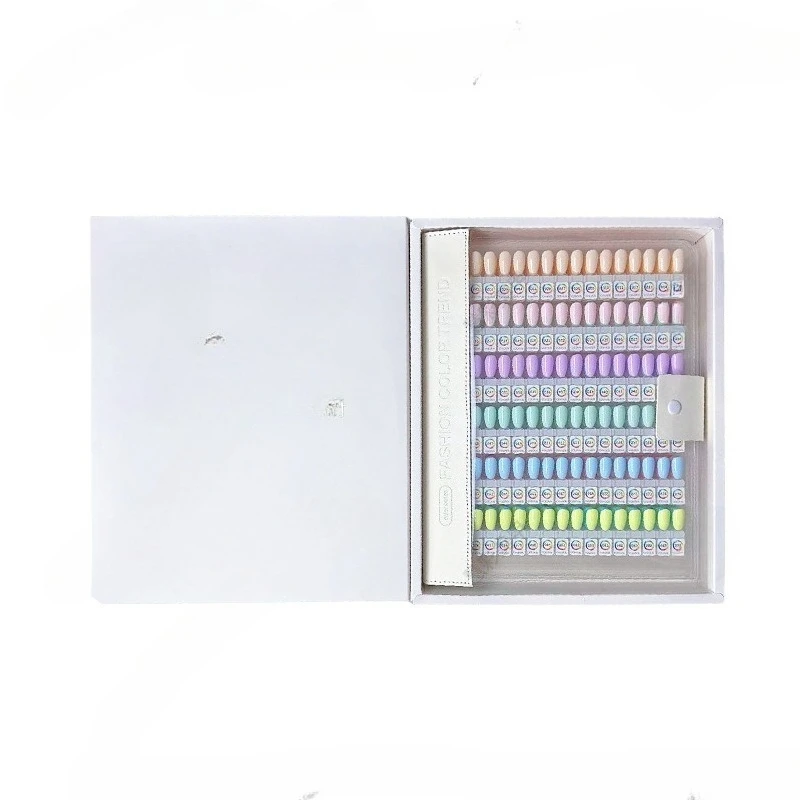 

Nail plate Magnetic suction model Nail salon color test film Color test storage book A4