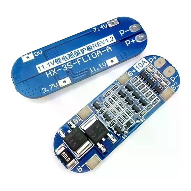 12V 3S Lithium Battery Protection Board With Overcharge Over-discharge And Short-circuit Protection 10A Current Limit