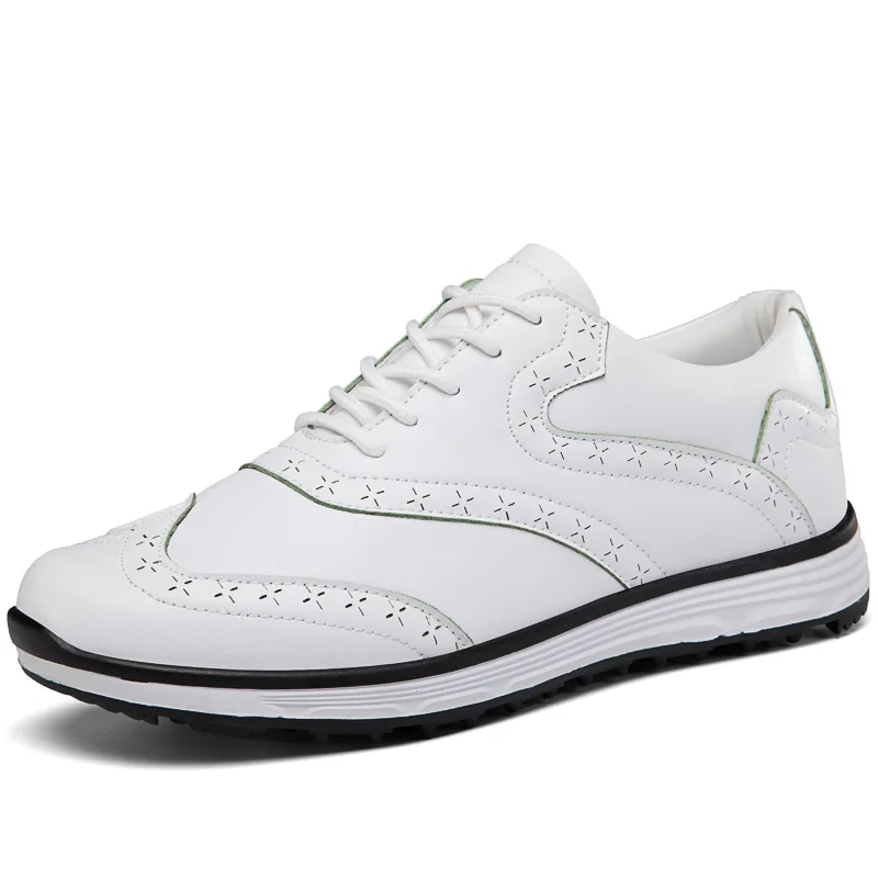 Anti-Slip Golf Shoes for Men, Waterproof Sneakers, British Style, Plus Size