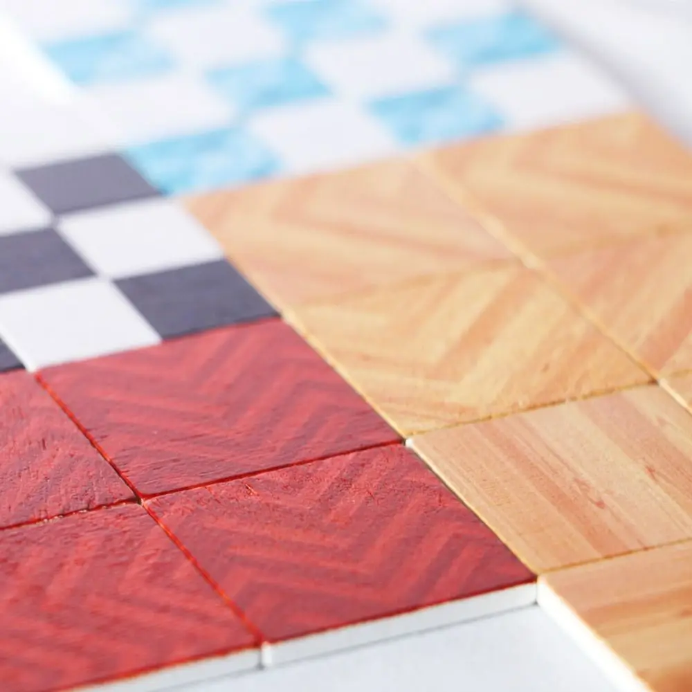 9 pz/set Giochi Di Imitazione 1:6/1:12 Casa Delle Bambole Mobili Casa di Bambola Accessori Quadrato In Miniatura Piastrelle di Ceramica FAI DA TE giocattoli educativi