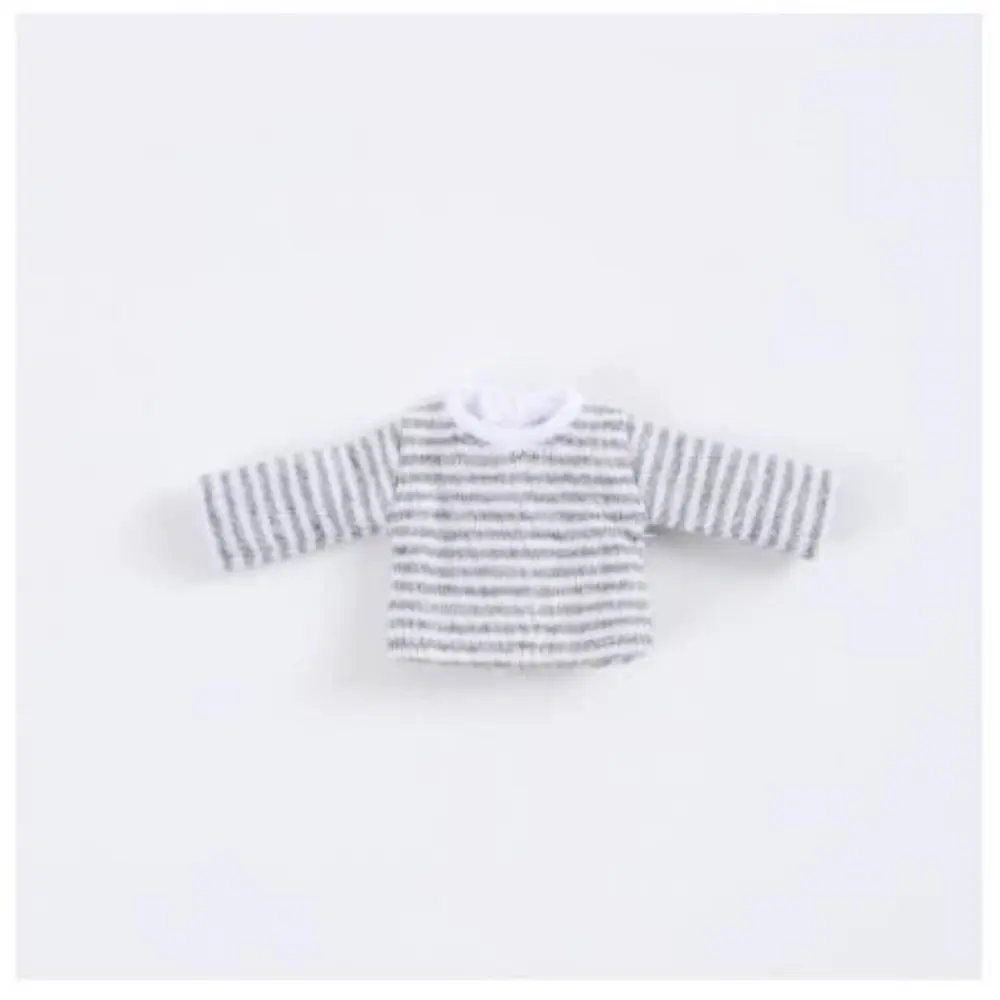 DIY Handmake Stripe Tops Casual Cute T-shirt 5 Colors Clothes Suits for 1/12 BJD Dolls/for 1/11 OB11 Dolls