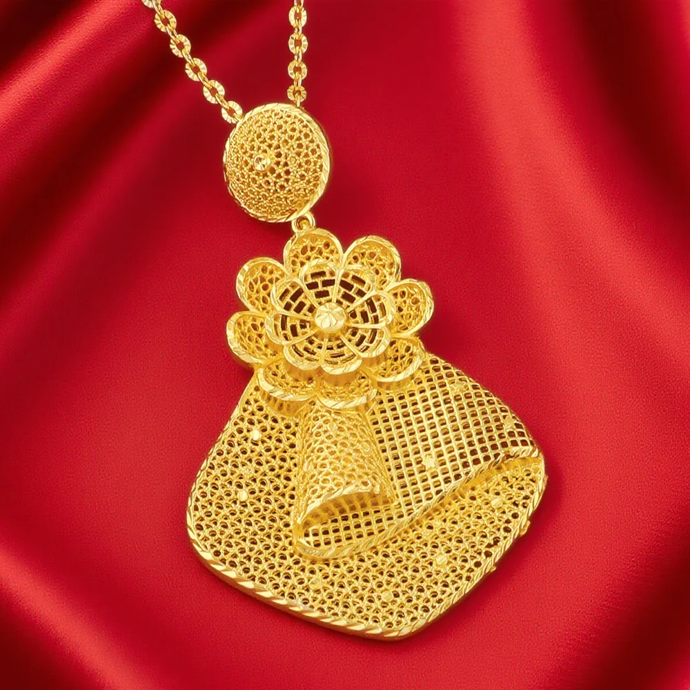 

France Luxury 24k Gold Color Jewelry Set For Women Dubai Bridal Wedding Necklace Earrings And Rings Set African Party Gifts