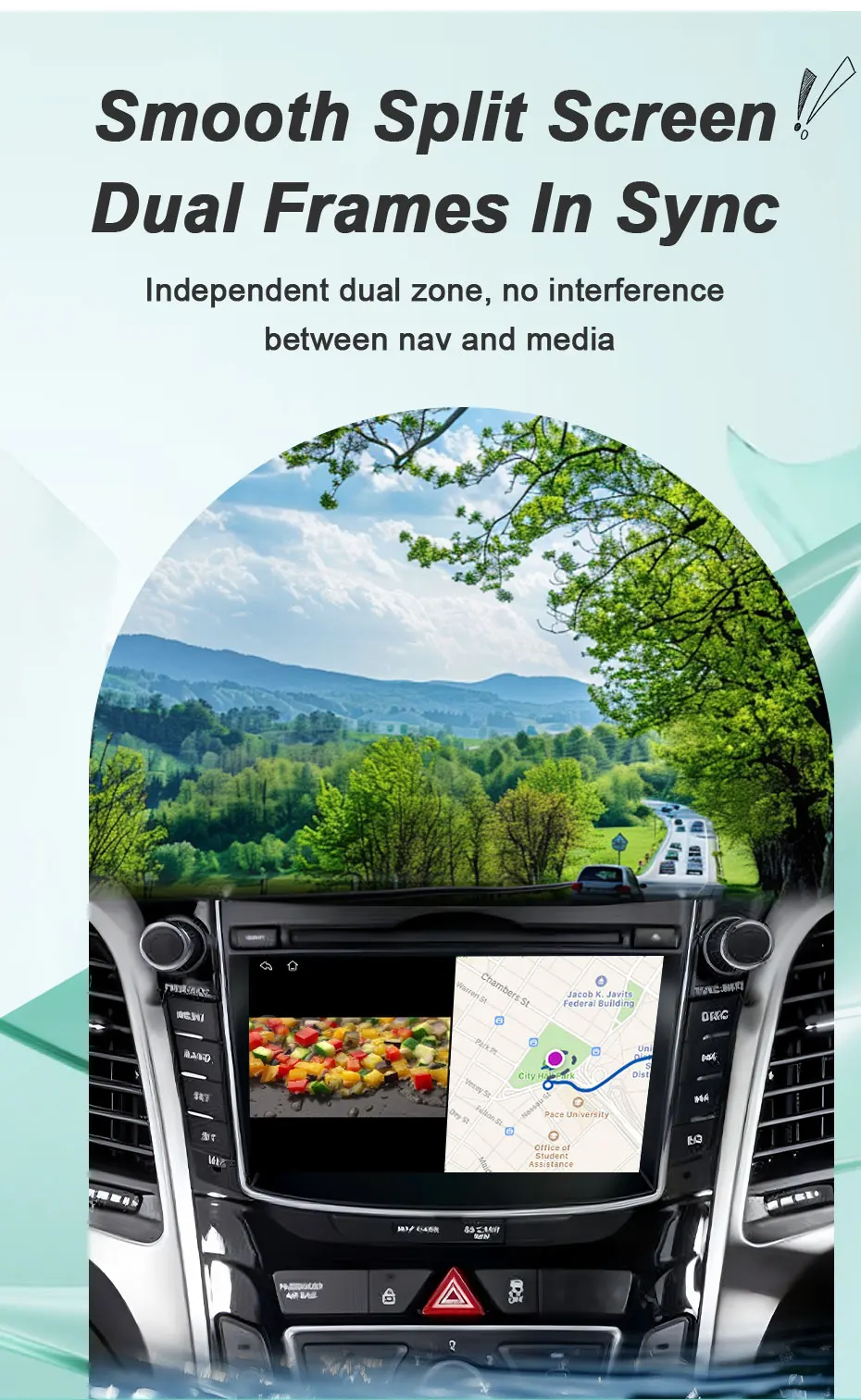 7-Zoll Android Autoradio für Hyundai Solaris Accent Verna 2010-2016 Kabelloses CarPlay Android Auto GPS WLAN BT FM Touchscreen Stereo – Detail 11