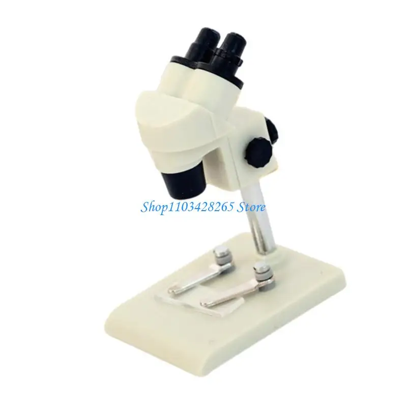 

G2TE Dollhouses Microscope Miniature Equipment for Science Themed Decorations for Science Enthusiasts and Educational Play