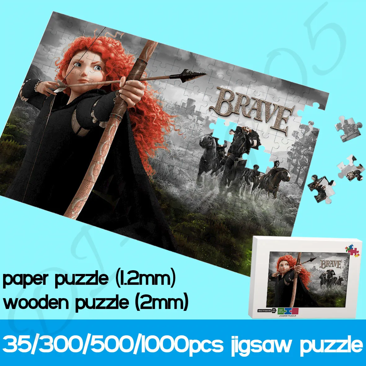 

Пазлы из мультфильма Disney, 35/300/500/1000 шт.