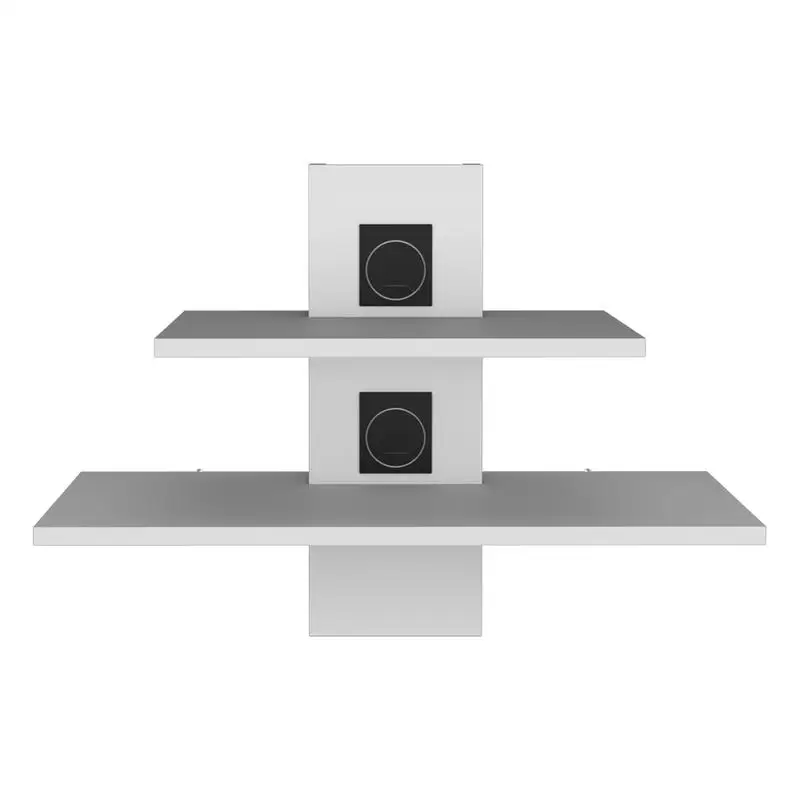 

Rustic Shelf, Living Room, White Design, Modern Storage Solution, Stylish Home Decor