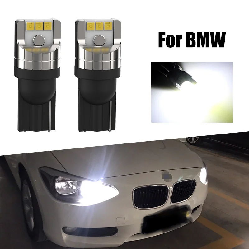 2pcs LED Parking Light Clearance Lamp Bulb W5W T10 194 Canbus Error Free For BMW 3-Series E46 E36 7-Series E38 Z3 E36 Z4 E86 E85