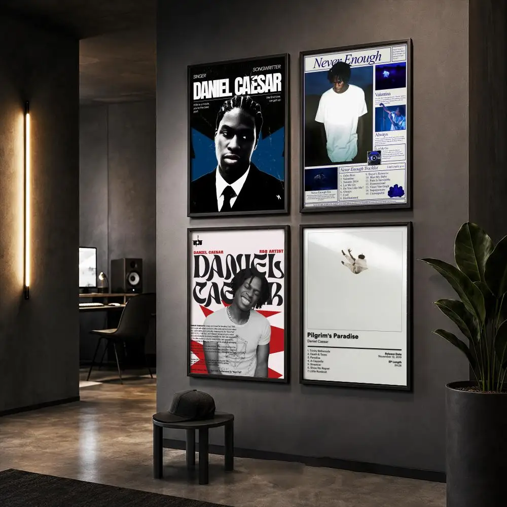 D-Daniel Caesar Singer Album Poster HD Wall Art Wall Stickers Home Living Room Bedroom Bar Office Decor Prints