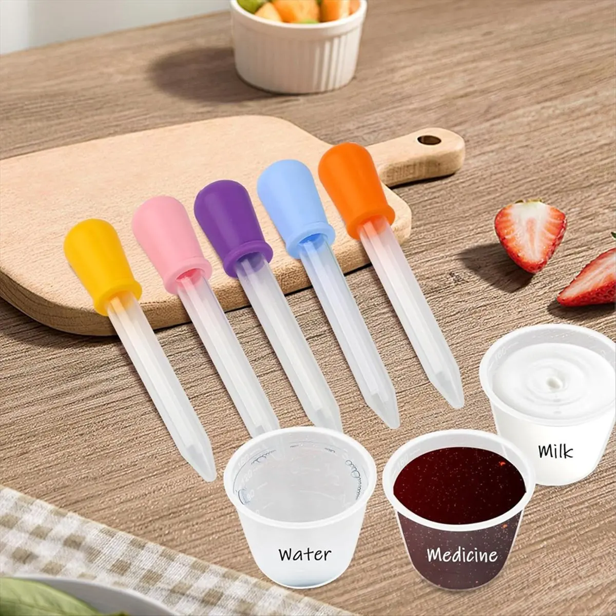 Budget-Friendly-16 PCS Liquid Droppers Silicone, 5ml Clear Eye Dropper for Kids, Silicone and Plastic Pipettes