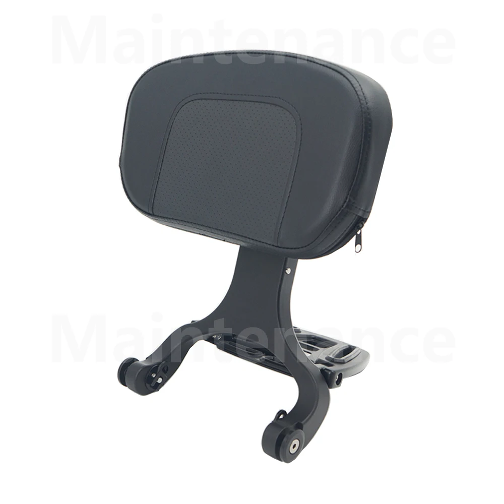 Multi-Purpose Driver Passenger Backrest Black Chrome For Harley Nightster RH-975