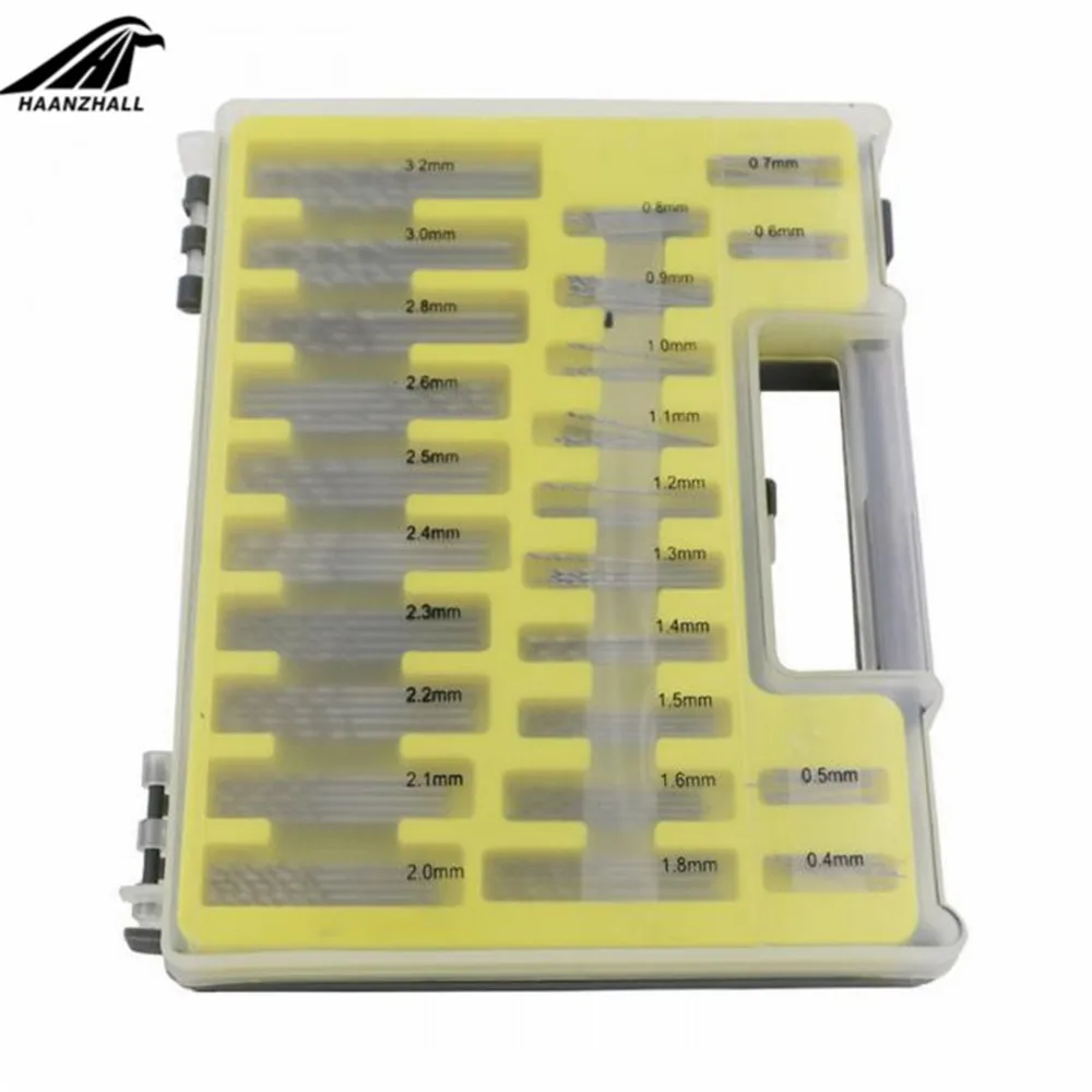 150pcs Hss Micro Bit Twist Drill Set Kit Mini Small Precision Hss Power Drill 0.4mm-3.2mm Pcb Drill Bit Craft Hole Maker + Case