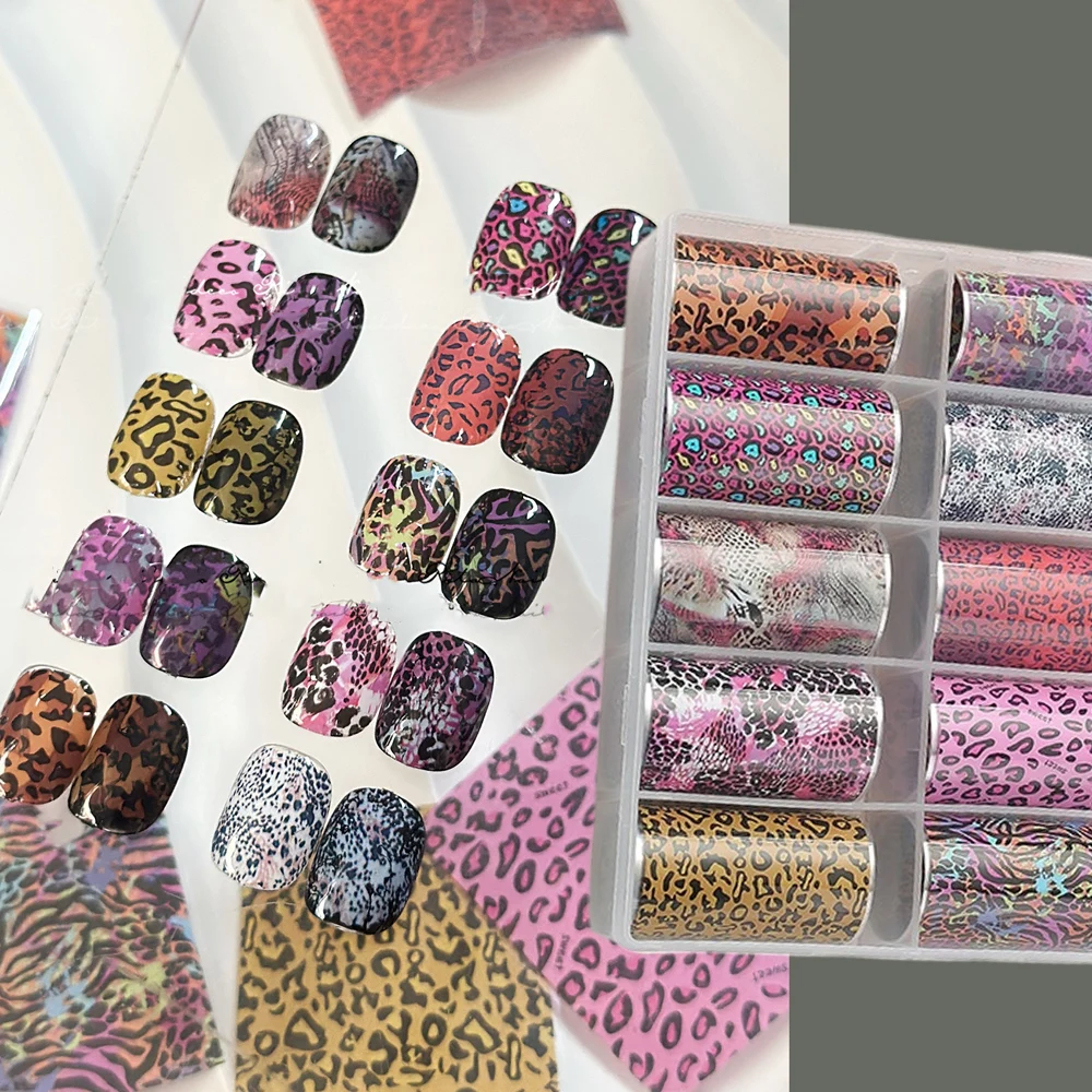10 Rollen 4 x 50 cm schwarz weiß Spitze Transfer Nagel Aufkleber Sexy Blume Spitze Nail Art Transfer Folien Papier für DIY Maniküre Aufkleber * @ #