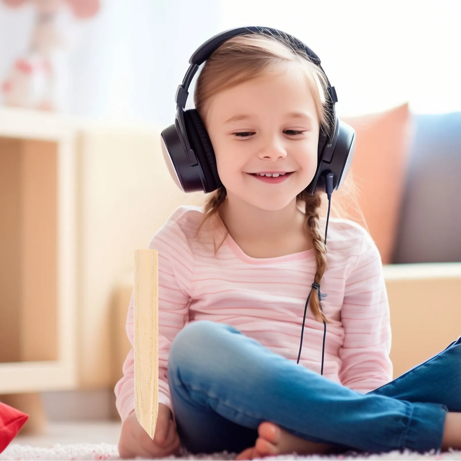 

Wooden Drumsticks Medium Length Professional Rhythm Sticks Drum Practice Sticks for Kids Beginners Percussion Equipment