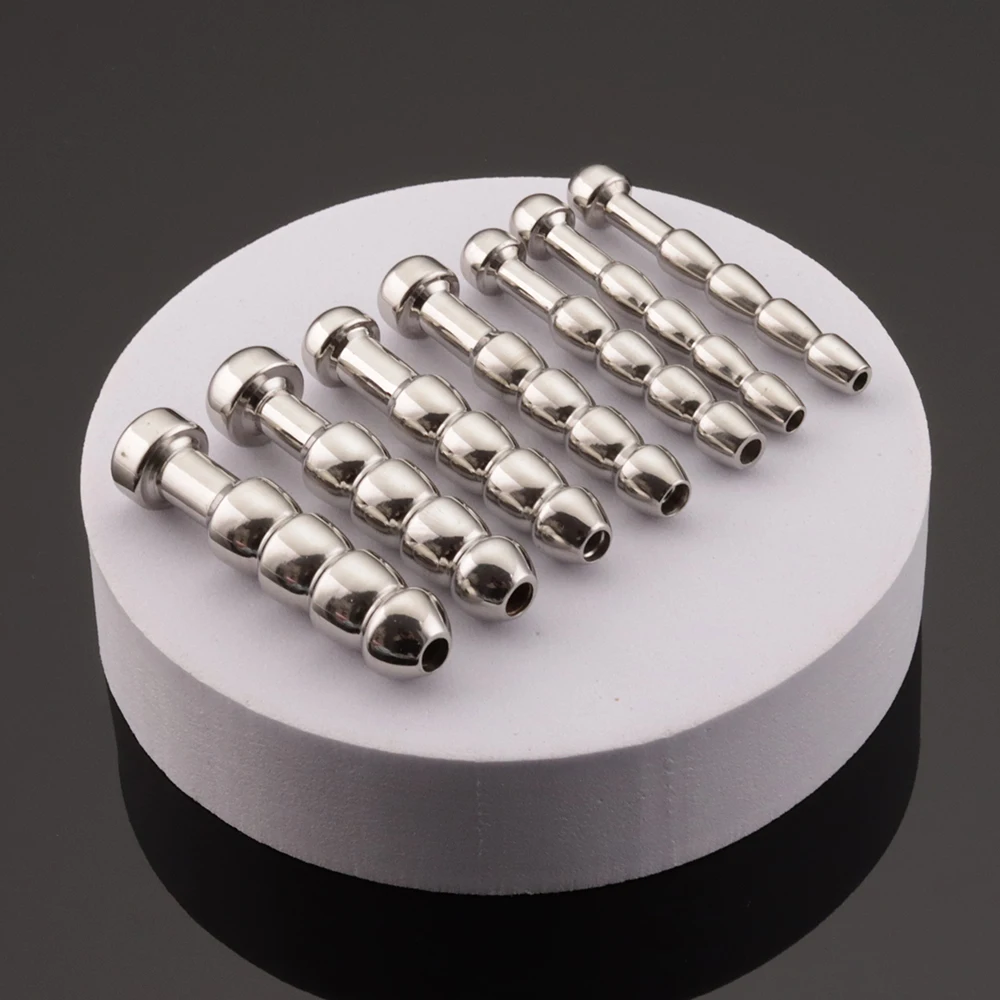 الرجال الجنس لعب جوفاء مجرى البول التوصيل السبر قضيب مجرى البول القسطرة بعقب المكونات 5/6/7/8/9/10/مم تحفيز القضيب الحصان العين عصا