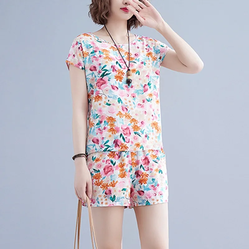 

High-End European Cotton Silk Set Women's Faion Artificial Cotton Outerwear Two-Piece Set orts round Ne ort Sve