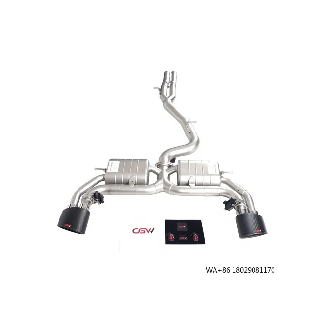 

High Performance Stainless Valvetronic Muffler Catback System for RS3 2.5T Sedan Carbon Fiber Exhaust Tip