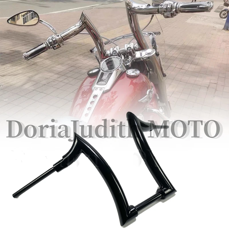 

For Harley Dyna Soft tail Fat boy Breakout Road King street bob V-Rod Motorcycle 2 inches 50MM Custom horn handlebar 12" 14" 16"