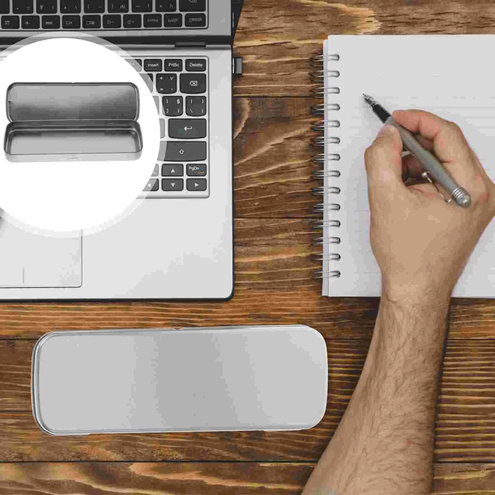 2 Pcs Metal Pencil Case Long Service Life Nipper Storage Mini Airtight Cases Bulk Tinplate Boxes