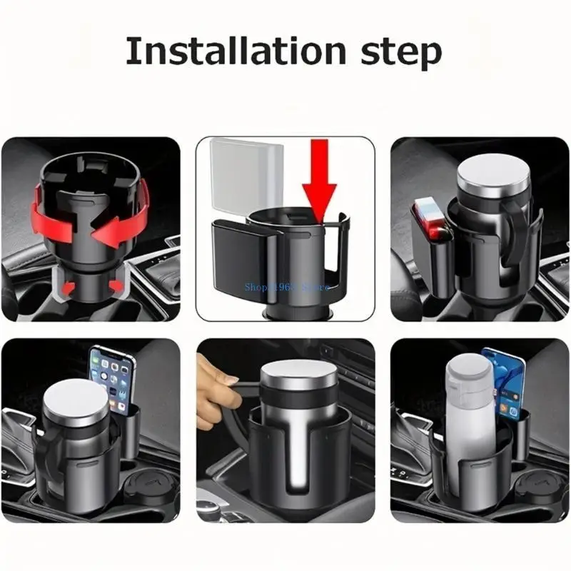 

L4MA Car Cup Holder Adapter Car Cup Holder for Bottle Beverage Auto Accessories