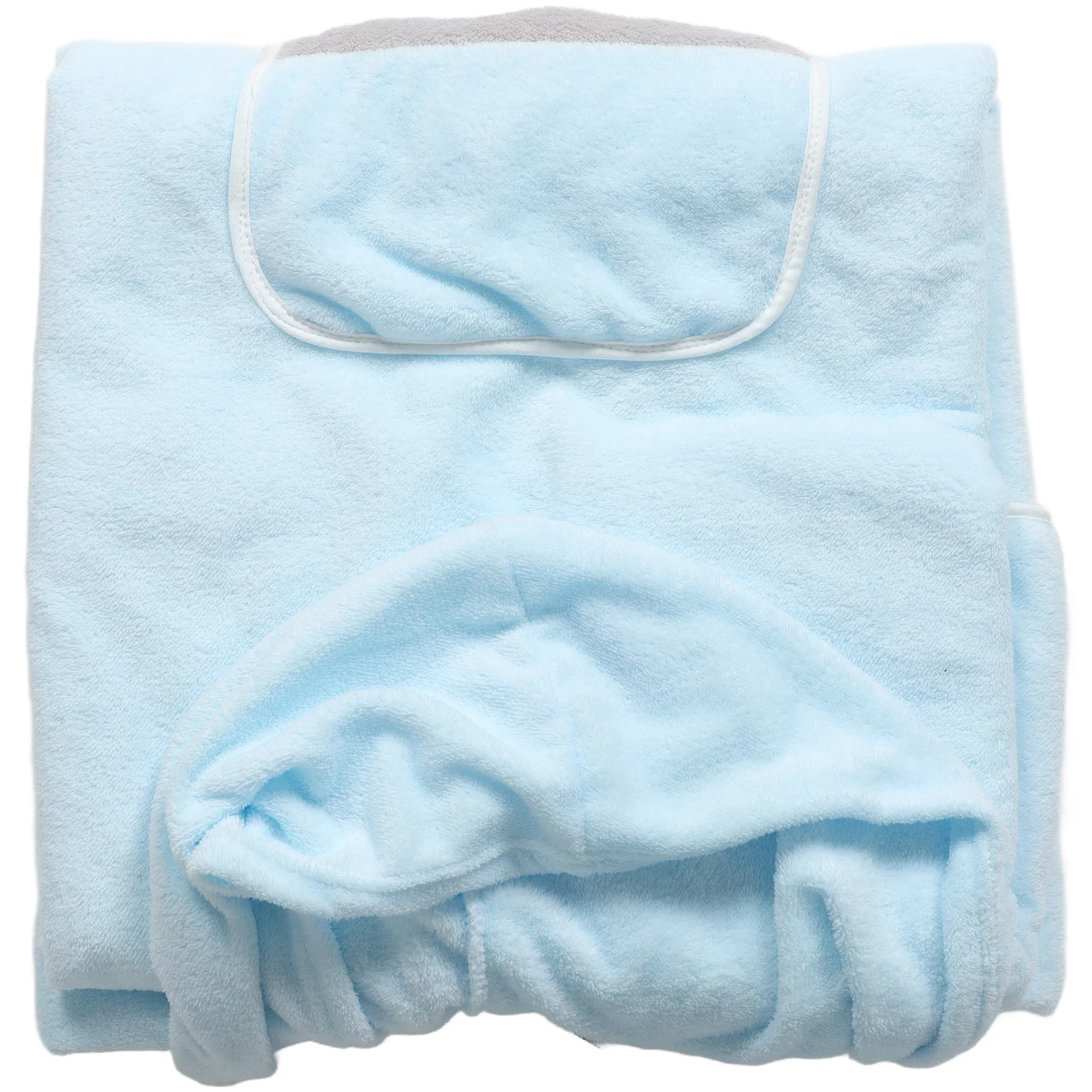 

Coral Fleece Bathrobe Hooded Women Dry Warm Absorbent Wearable Bathrobe Home Spa Bathrobes for Women