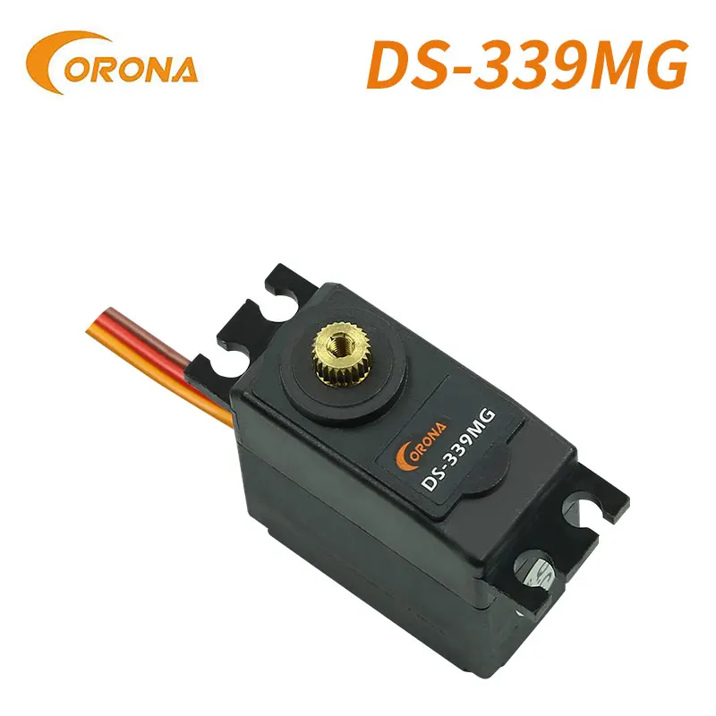 Corona ds339mg DS-339MG médio servo digital rolamento de esferas metal engrenagem para rc avião corrigir asa modelo carro robô brinquedo acessórios