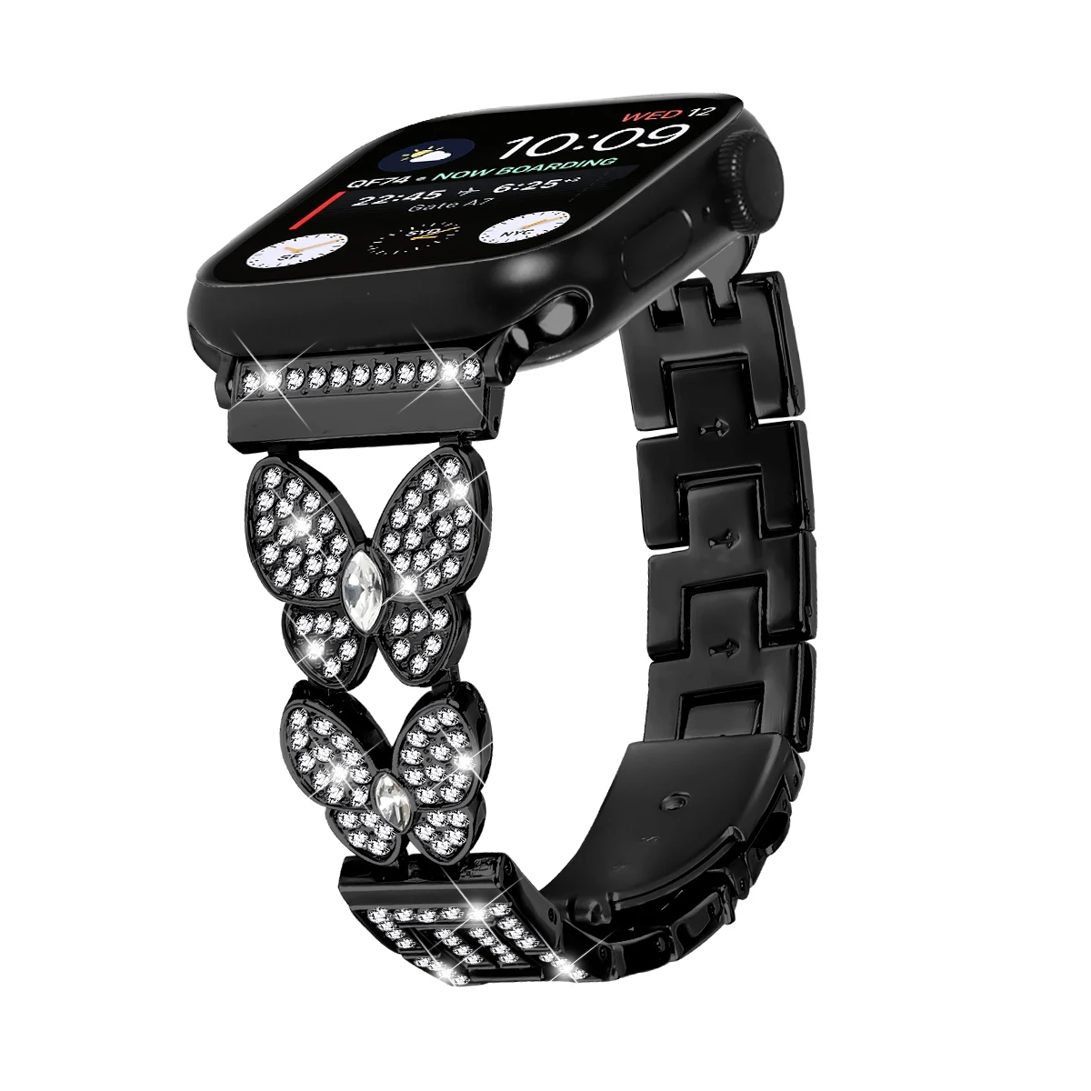 Алмазный ремешок для Apple Watch Ultra 2 Band 38 мм 46 49 мм 44 40 мм 41 45 мм Металлический браслет iWatch Series10 9 8 7 6 Se 5 Ремешок для часов