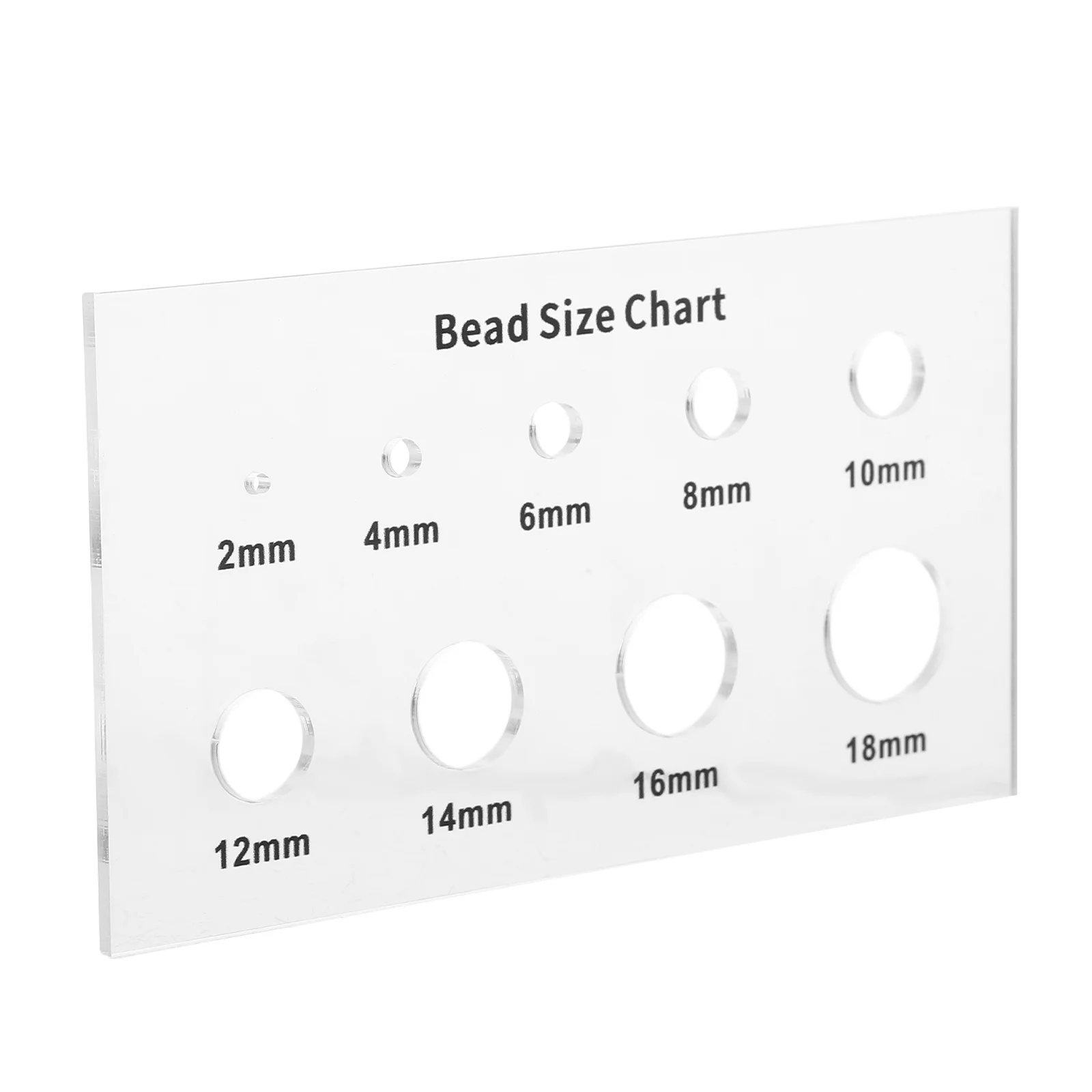 

Измерительная линейка для бусин 2-18 мм, инструмент для определения размера акриловых бусин для изготовления ювелирных изделий, измерительные стразы, жемчуг, бисер, поделки