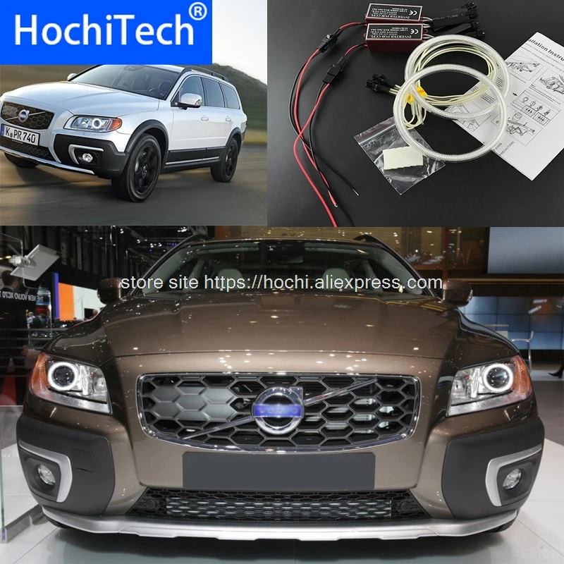 

For Volvo XC70 2008 2011 2012 2014 HochiTech Excellent CCFL Angel Eyes Kit Ultra Bright Headlight Illumination