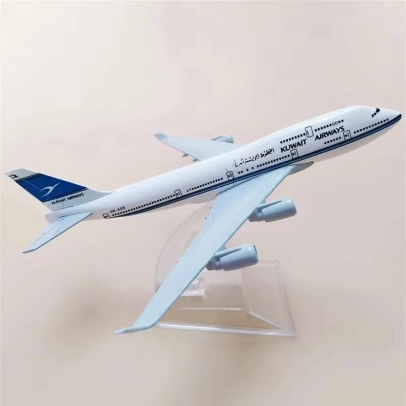 

16 см самолет Кувейт Airways B747 самолет металлический самолет модель игрушки дисплей